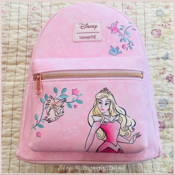 Loungefly Disney Sleeping Beauty Mini Backpack Set Aurora Dress Inspo Briar Rose - Picture 3 of 9